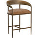 Zanatta 35 inch Tan Leather Counter Stool